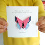 Personalised Teacher Thank You Card Butterfly Bookmark, thumbnail 4 of 4