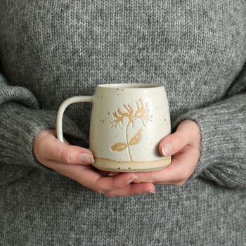 Honeysuckle Flower Ceramic Mug, 3 of 4