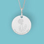 Personalised Dandelion Necklace In Sterling Silver, thumbnail 1 of 12