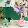 Green Brontosaurus Happy Birthday Foil Balloon, thumbnail 3 of 3