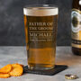 Personalised Best Man Groomsman Wedding Pint Glass, thumbnail 3 of 8