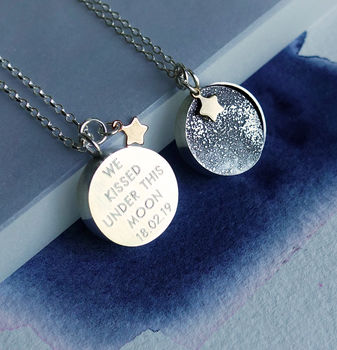 Personalised Moon And Stars Necklace, 5 of 8