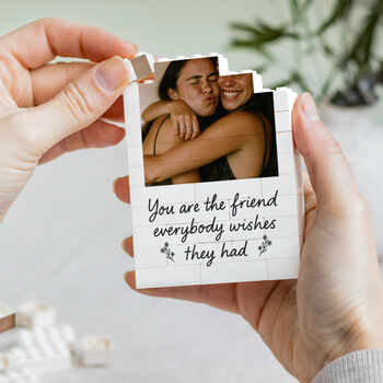 Personalised Friendship Memory Block For Friend, 6 of 9