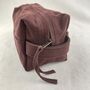 Fair Trade Unisex Canvas Washbag Shaving Pouch Vegan, thumbnail 5 of 12