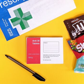 Anti 30 Funny Medicine Box And Sweets, 2 of 5