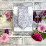 Pink And Silver Ditsy Floral Wedding Tie Set, thumbnail 3 of 6