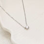 Solitaire Diamond Necklace Silver, thumbnail 1 of 9