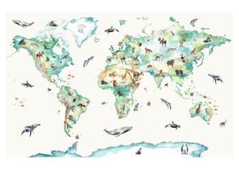 Children's Animal World Map, 4 of 6