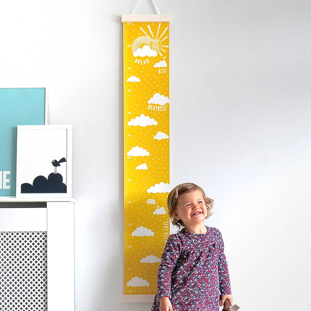 Personalised Dream Big Canvas Height Chart, 1 of 8