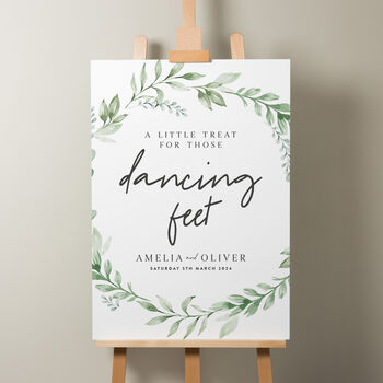 Botanical Wedding Menu Sign 'Amelia', 8 of 9