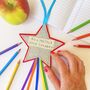 Personalised Teacher Gift Star Hanging, thumbnail 7 of 8