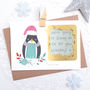 Personalised Penguin Christmas Scratch Card, thumbnail 7 of 12