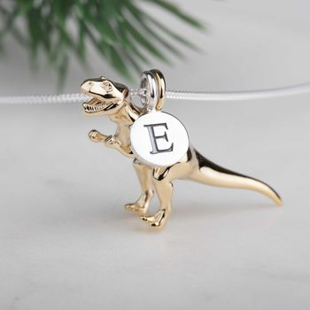 Personalised T Rex Necklace, 8 of 12