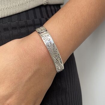 Sterling Silver Cuff Bangle Jewellery With Meaning, 3 of 9