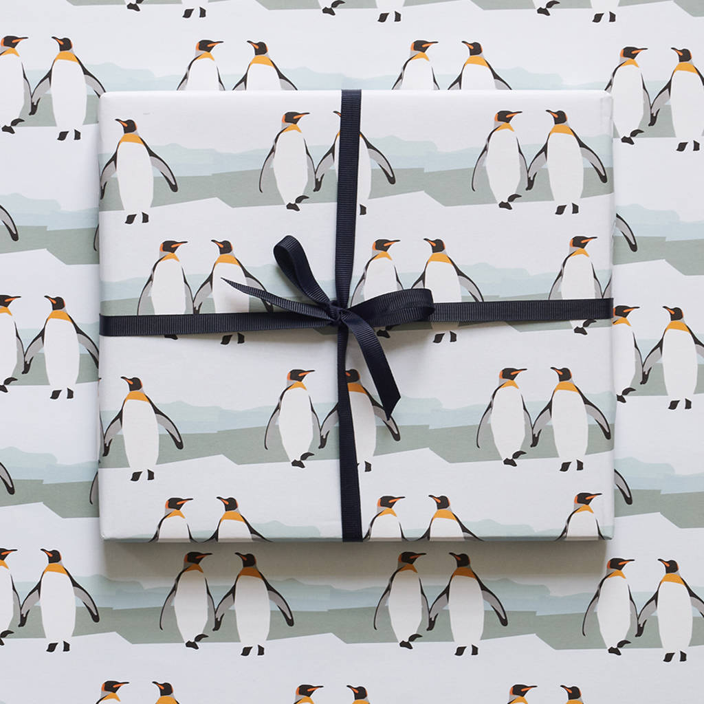 Penguin Christmas Wrapping Paper 