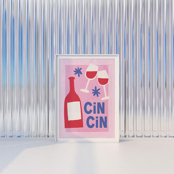 Cin Cin Abstract Kitchen Print, 2 of 5