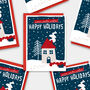 Happy Holidays Card. Single Card Or Pack Of Six, thumbnail 2 of 3