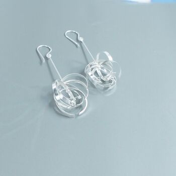 Sterling Silver Gaia Earrings, 4 of 5