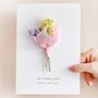 Personalised Foil Dried Flower Greeting Card, thumbnail 2 of 12