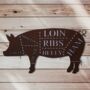 Home Kitchen Or Garden Sign Pig Decoration Ornament, thumbnail 2 of 8