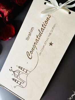 Personalised Quran Completion Money Gift Envelope, 2 of 4