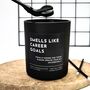 Personalised Career Goals Candle | New Job Gift Her Him, thumbnail 1 of 9