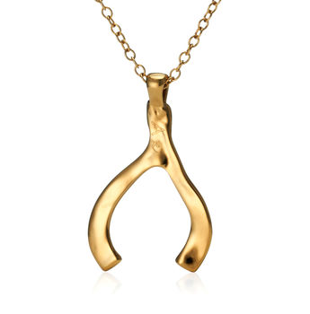 Personalised Maxi Wishbone Necklace, 3 of 10