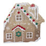 Christmas Gingerbread House Shaped Paper Napkin, thumbnail 2 of 3