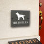 Personalised Dog Breed Slate House Number Sign, thumbnail 2 of 3