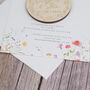 Watercolour Wildflower Wedding Invitation Magnet, thumbnail 3 of 5