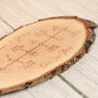 Love Story Timeline Log Wood Slice Sign Decoration, thumbnail 3 of 5