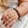 Adjustable Black Beads Nazaria Bracelet For Kids And New Borns, thumbnail 1 of 6