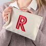 Personalised Embroidered Initial Make Up Bag, thumbnail 1 of 10