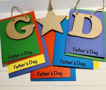 Personalised Father's Day Card Craft Kit Letterbox, 2 of 2