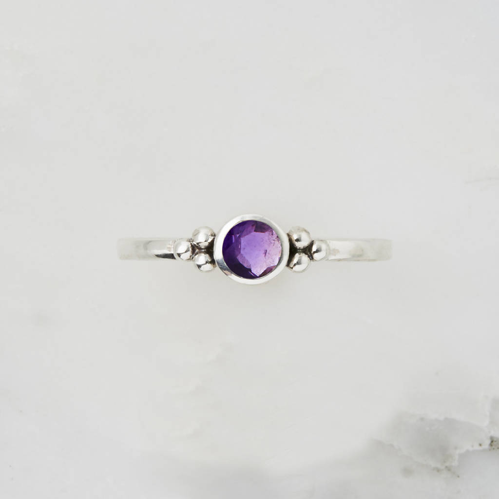 holi jewel gemstone stacking ring by charlotte's web jewellery ...