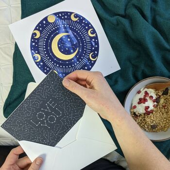 Personalised Zodiac Moon Celestial Constellation Print, 4 of 12