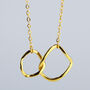 Sterling Silver Interlocking Circles Pendant Necklace, thumbnail 6 of 8