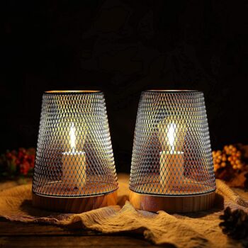 Set Of Two Vase Type LED Wireless Lamp With Timer, 6 of 6