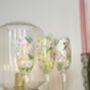 Personalised Hand Painted Champagne Flute – Bridesmaid Gift With Wedding Bouquet And Name, thumbnail 3 of 9