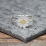 Little Daisy Ring In Solid Silver And 18ct Gold, thumbnail 1 of 5