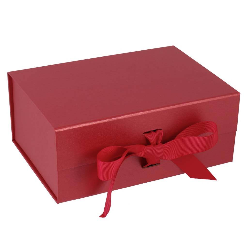 Luxury Personalised A5 Red Gift Box By Dibor 