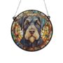 Schnauzer Black Stained Glass Effect Suncatcher, thumbnail 2 of 6