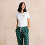 Christmas Pyjamas With Monogram In Gold, thumbnail 1 of 9