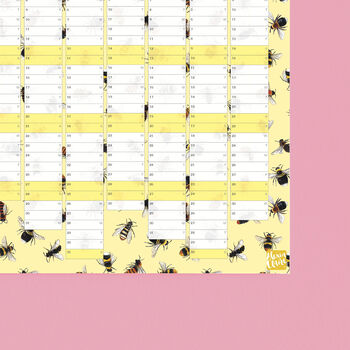 2024 Bees Wall Calendar And Year Planner, 3 of 5