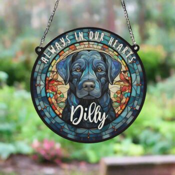 Labrador Black Memorial Suncatcher, 6 of 6