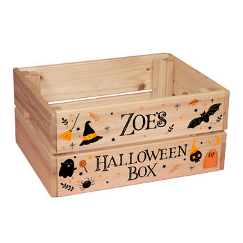 Personalised Halloween Witches Trick Or Treat Crate, 4 of 4