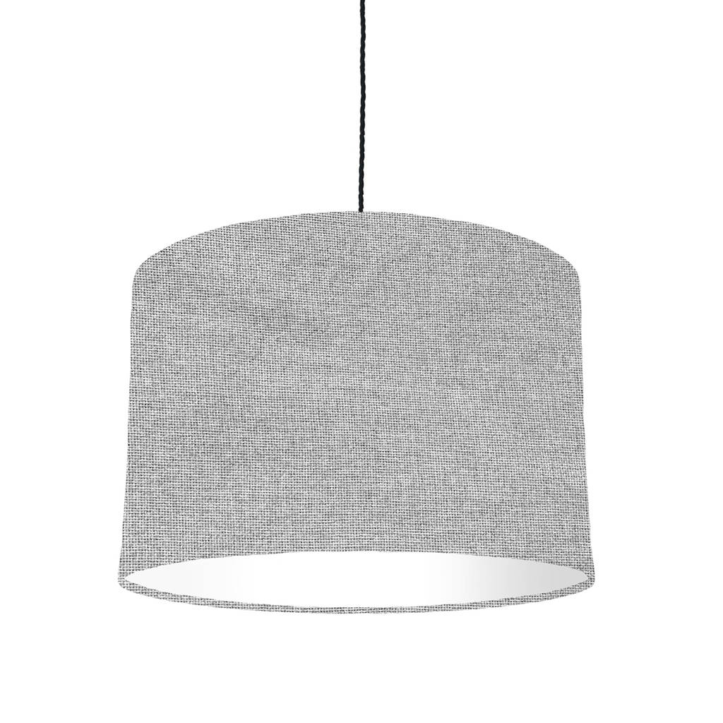 Light Grey Woven Lampshade By Bymarie