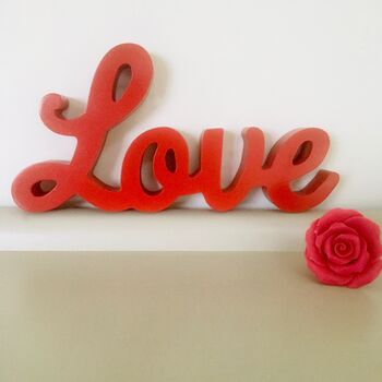 Wooden Love Sign, 2 of 6