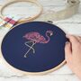 Flamingo Embroidery Kit, thumbnail 5 of 6