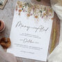 Whimsical Autumn Wedding Invitation, thumbnail 1 of 6